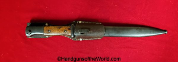 German, K98, K98k, 98K, 98, Bayonet, S/244, Matching Scabbard, with Frog, Germany, WWII, WW2, 1936, Original, Collectible, Luftwaffe, 1937, Unit Marked