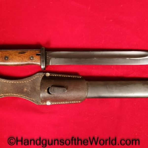 German, K98, K98k, 98K, 98, Bayonet, S/244, Matching Scabbard, with Frog, Germany, WWII, WW2, 1936, Original, Collectible, Luftwaffe, 1937, Unit Marked