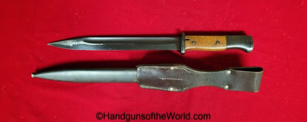 German, K98, K98k, 98K, 98, Bayonet, S/244, Matching Scabbard, with Frog, Germany, WWII, WW2, 1936, Original, Collectible, Luftwaffe, 1937, Unit Marked