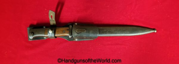 German, Germany, WWII, WW2, K98, K98k, 98, 98K, Bayonet, CUL 43, Matching Scabbard, with Frog, Original, Collectible, 1943, CUL, CUL43, 43, Matching