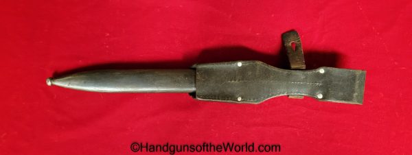 German, Germany, WWII, WW2, K98, K98k, 98, 98K, Bayonet, CUL 43, Matching Scabbard, with Frog, Original, Collectible, 1943, CUL, CUL43, 43, Matching