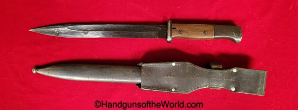 German, Germany, WWII, WW2, K98, K98k, 98, 98K, Bayonet, CUL 43, Matching Scabbard, with Frog, Original, Collectible, 1943, CUL, CUL43, 43, Matching