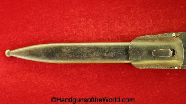 German, Germany, WWII, WW2, K98, K98k, 98, 98K, Bayonet, CUL 43, Matching Scabbard, with Frog, Original, Collectible, 1943, CUL, CUL43, 43, Matching