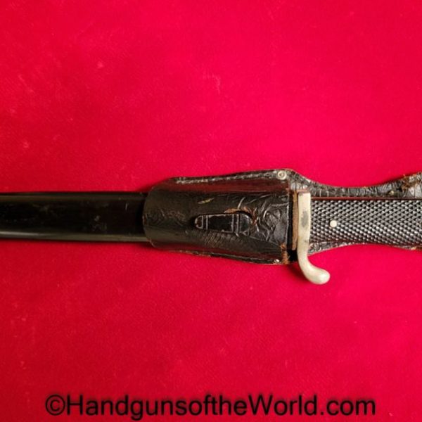 German, Dress, Bayonet, Etched Blade, Artillery Motif, FW Holler, Holler, Original, Collectible, Germany, WWII, WW2, Dress Bayonet, Artillery, Etched