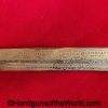 German, Dress, Bayonet, Etched Blade, Artillery Motif, FW Holler, Holler, Original, Collectible, Germany, WWII, WW2, Dress Bayonet, Artillery, Etched