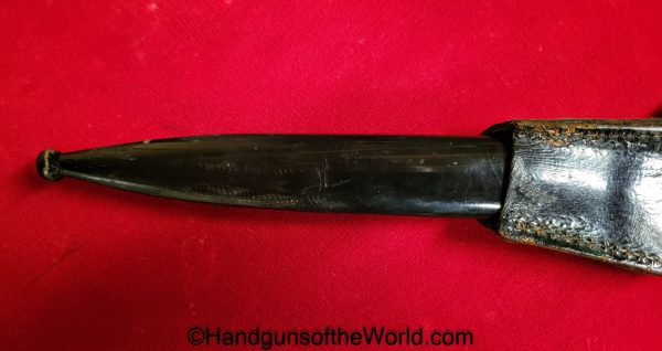 German, Dress, Bayonet, Etched Blade, Artillery Motif, FW Holler, Holler, Original, Collectible, Germany, WWII, WW2, Dress Bayonet, Artillery, Etched