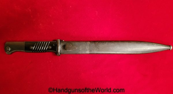 German, 98K, Bayonet, asw 42, Germany, WWII, WW2, Original, Collectible, K98, K98k, asw, 42, asw42, 1942, Rifle, Longarm, Long, Arm, Vintage, Real