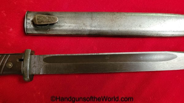 German, 98K, Bayonet, crs 44, Germany, WWII, WW2, Original, Collectible, K98, K98k, crs, 44, crs44, 1944, Rifle, Longarm, Long, Matching, Matching Scabbard