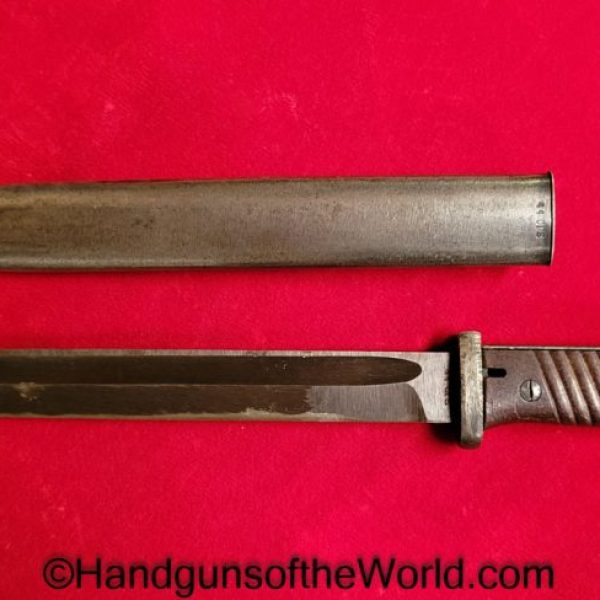 German, 98K, Bayonet, crs 44, Germany, WWII, WW2, Original, Collectible, K98, K98k, crs, 44, crs44, 1944, Rifle, Longarm, Long, Matching, Matching Scabbard