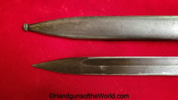 German, 98K, Bayonet, crs 44, Germany, WWII, WW2, Original, Collectible, K98, K98k, crs, 44, crs44, 1944, Rifle, Longarm, Long, Matching, Matching Scabbard