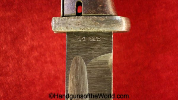 German, 98K, Bayonet, crs 44, Germany, WWII, WW2, Original, Collectible, K98, K98k, crs, 44, crs44, 1944, Rifle, Longarm, Long, Matching, Matching Scabbard