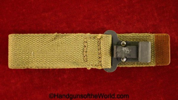 Inglis, High Power, Stock, Strap, Original, Collectible, Green, Canvas, Hanger, Canada, Canadian, WWII, WW2, Hi Power, BHP, Hi-Power, Holster