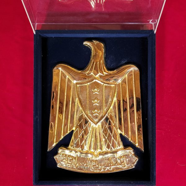 Iraqi, Desert Storm, Eagle, Shield, Plaque, Gold Plated, Gold, Original, Collectible, Iraq, Desert, Storm, Middle East, Middle Eastern, Operation