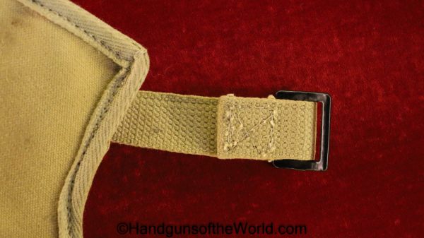 Israeli, Flare, Pistol, Holster, Tan, canvas, Original, Collectible, Israel, Flare Pistol, Signal, Pistol, Signal Pistol, Handgun, Hand gun, Interesting