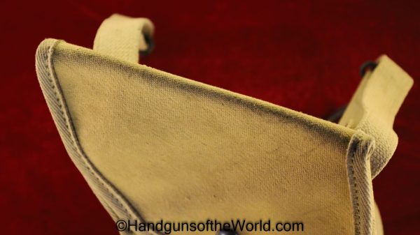 Israeli, Flare, Pistol, Holster, Tan, canvas, Original, Collectible, Israel, Flare Pistol, Signal, Pistol, Signal Pistol, Handgun, Hand gun, Interesting