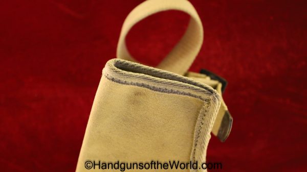 Israeli, Flare, Pistol, Holster, Tan, canvas, Original, Collectible, Israel, Flare Pistol, Signal, Pistol, Signal Pistol, Handgun, Hand gun, Interesting