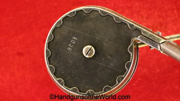 Luger, Snail Drum, 9mm, 1st Pattern, 32 Round, AEG, Original, Collectible, Magazine, Mag, Clip, Snail, Drum, German, Germany, WWI, WW1, First Pattern