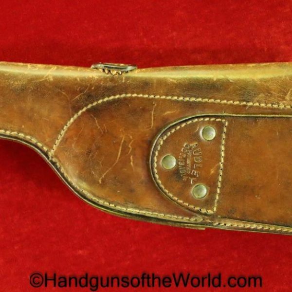 Luger, 1900, 1906, American Eagle, Audley, Holster, Brown, leather, Audley-Patented Oct 18-1914, Safety Clip, Original, Collectible, American, Eagle, America