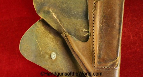 Mauser, HSc, Holster, German, WWII, FKX 4, Soft, Brown, leather, breakaway, pattern, WW2, Germany, Original, Collectible, Handgun, Pistol, Hand gun