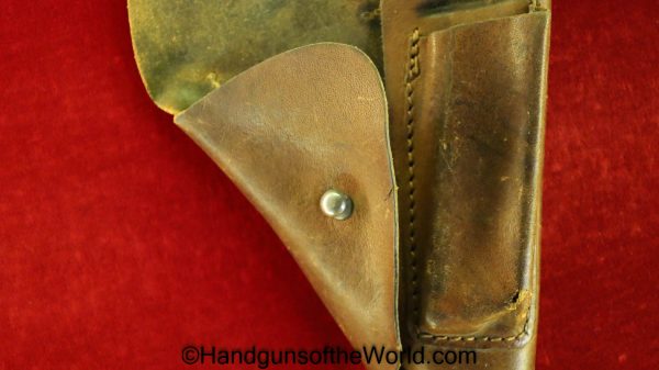 Mauser, HSc, Holster, German, WWII, FKX 4, Soft, Brown, leather, breakaway, pattern, WW2, Germany, Original, Collectible, Handgun, Pistol, Hand gun