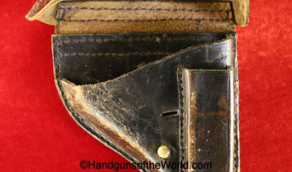 Mauser, 1914, Holster, Police, Hardshell, Brown, leather, hard shell, Stecher Freiberg, Original, Collectible, German, Germany, Handgun, Pistol, Vintage