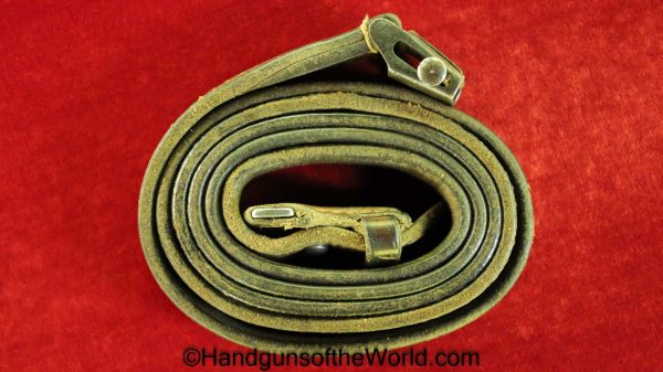 Original, German, WWII, Mauser, 98K, Sling, Brown, leather, L&F, Collectible, K98, K98k, Germany, WW2, Rifle, Karabiner, Vintage, Period, Real