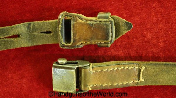 Original, German, WWII, Mauser, 98K, Sling, Brown, leather, L&F, Collectible, K98, K98k, Germany, WW2, Rifle, Karabiner, Vintage, Period, Real