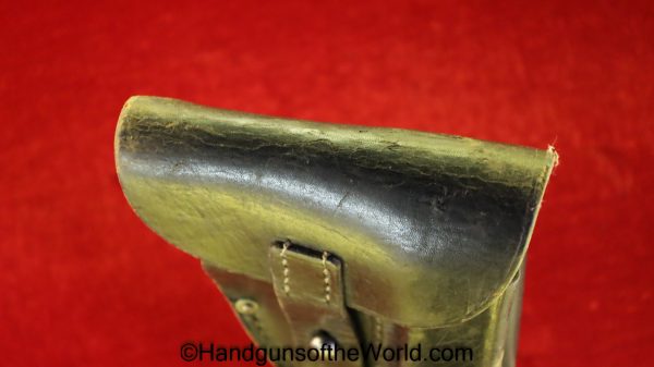 Mauser, 1914, Holster, WW1, WWI, German, Germany, Original, Collectible, Black, leather, General Purpose pattern, M.Horn Banberg, 1918, BAXI,Crown over III