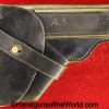 Mauser, 1914, Holster, Weimar Era, Naval, Black, leather, breakaway, Kriegsmarine, ink stamped, Original, German, Germany, Navy, Handgun, Pistol, Weimar