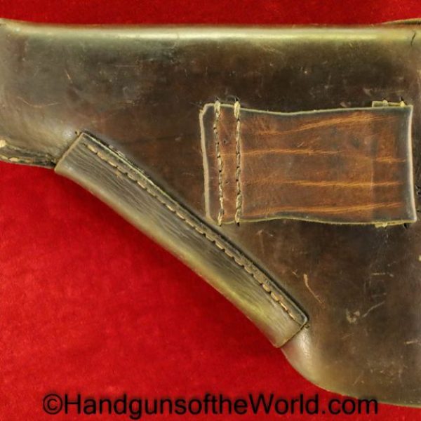 Mauser, 1934, Holster, German, WWII, Germany, WW2, brown, leather, breakaway, Genschow & Co-Ag-Berlin, Geco, Original, Collectible, Handgun, Pistol, Hand gun