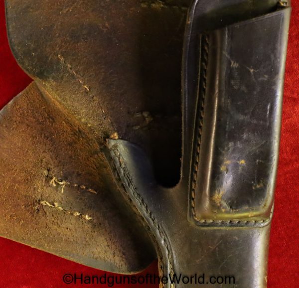 Mauser, 1934, Holster, German, WWII, Germany, WW2, brown, leather, breakaway, Genschow & Co-Ag-Berlin, Geco, Original, Collectible, Handgun, Pistol, Hand gun