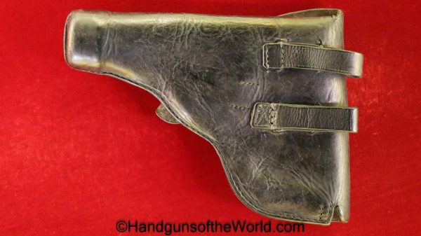 Norwegian, Norway, Kongsberg, Colt, 1914, Holster, Black, Leather, Original, Collectible, Handgun, Hand gun, Pistol, Colten, Model, 1911, 1912