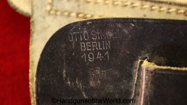 Sauer, 1930, Behorden, Holster, Police, Dated, 1941, WWII, WW2, German, Germany, Handgun, Pistol, Hand gun, Black, leather, Otto Sindel-Berlin