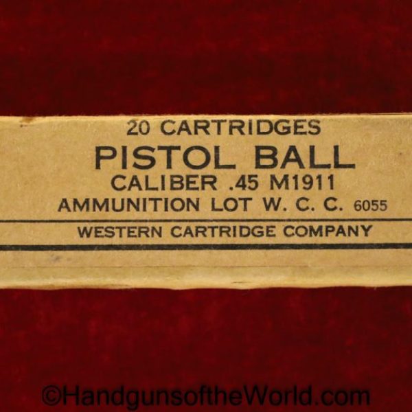 Colt, 1911A1, 1911, .45, US, Military, Ammo, Ammunition, Collectible, Original, 45, acp, auto, Western, Unopened, Boxed, USGI, with Box, American, USA