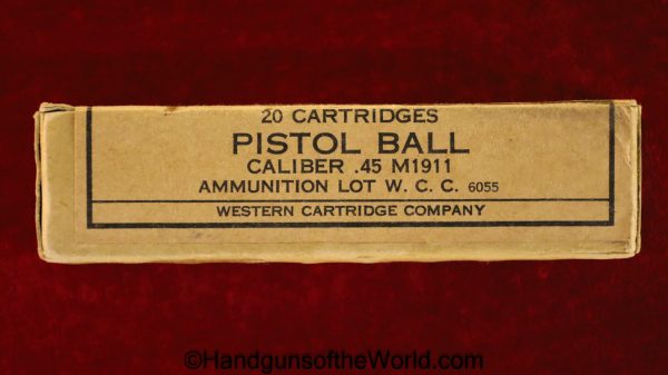 Colt, 1911A1, 1911, .45, US, Military, Ammo, Ammunition, Collectible, Original, 45, acp, auto, Western, Unopened, Boxed, USGI, with Box, American, USA