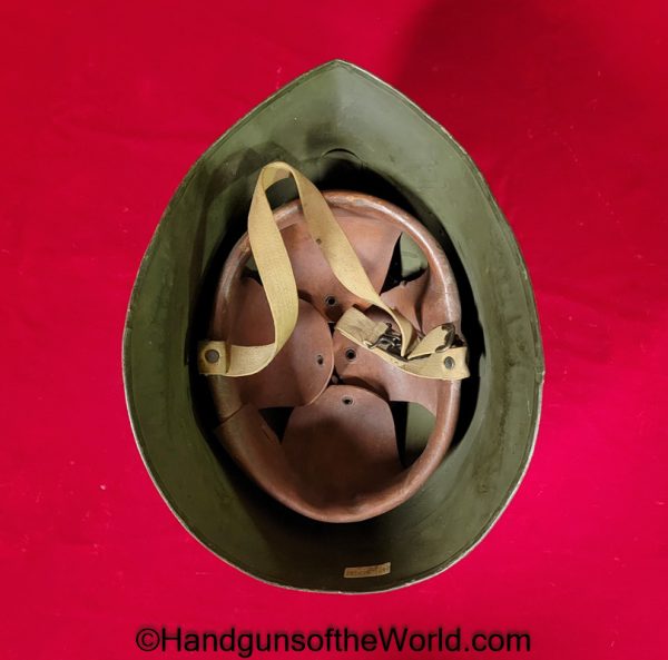 US, Model 1917, 1917, Experimental, Helmet, Experiment, America, American, Helm, Type 2, Original, Collectible, Collection, Field Gear, Green, Liner