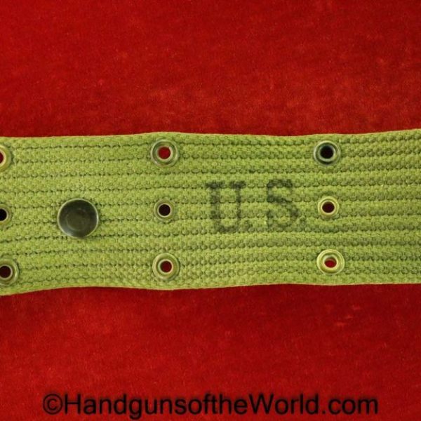 US, M1936, Belt, USA, American, America, Vietnam, Viet Nam, 1936, Model, Green, Canvas, Original, Collectible, Maker Marked, Americana, Reenacting