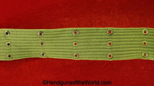 US, M1936, Belt, USA, American, America, Vietnam, Viet Nam, 1936, Model, Green, Canvas, Original, Collectible, Maker Marked, Americana, Reenacting