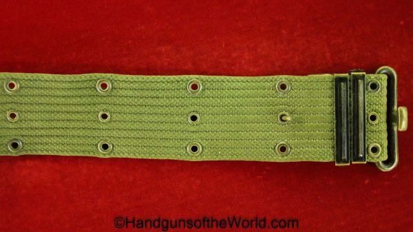 US, M1936, Belt, USA, American, America, Vietnam, Viet Nam, 1936, Model, Green, Canvas, Original, Collectible, Maker Marked, Americana, Reenacting