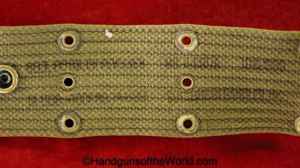 US, M1936, Belt, USA, American, America, Vietnam, Viet Nam, 1936, Model, Green, Canvas, Original, Collectible, Maker Marked, Americana, Reenacting