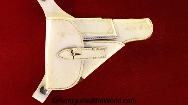 Walther, PP, Police, Dress, Holster, White, vinyl, with shoulder strap adapter, Original, Collectible, Handgun, Pistol, Hand gun, Post-War, Post War