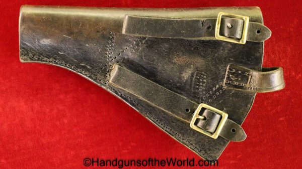 Webley, Mark II, Pocket, Revolver, Holster, Black, leather, open pattern, Open, Pattern, Original, Collectible, British, English, Handgun, Mk2, Mark 2, MkII