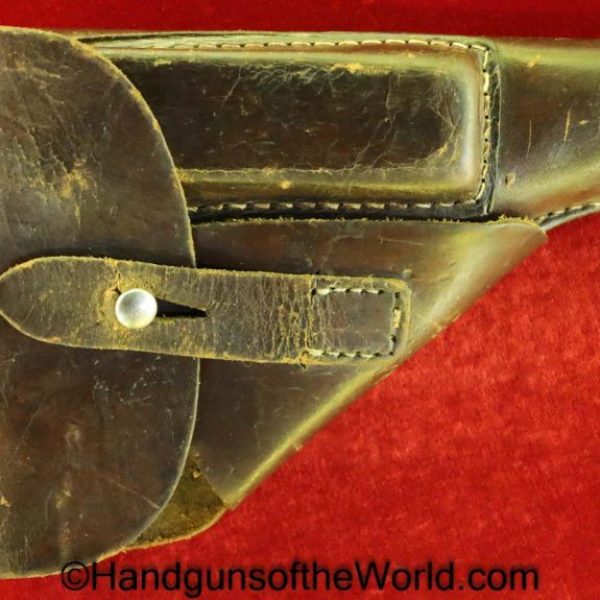 Walther, PP, Holster, WWII, Era, WW2, Original, Collectible, German, Germany, Brown, leather, breakaway, Break away, Handgun, Pistol, Hand gun