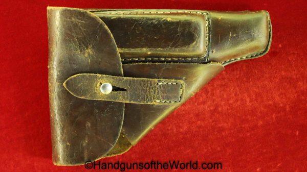 Walther, PP, Holster, WWII, Era, WW2, Original, Collectible, German, Germany, Brown, leather, breakaway, Break away, Handgun, Pistol, Hand gun