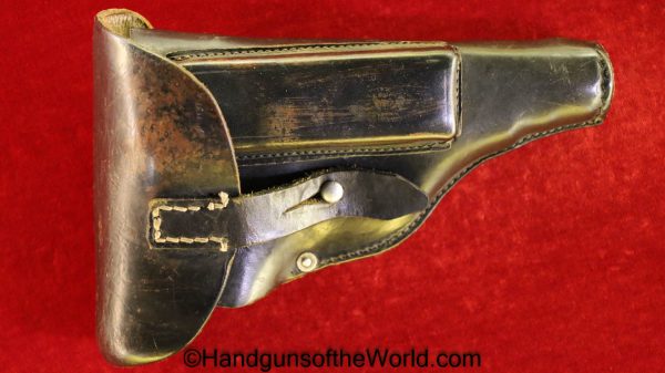 Walther, PP, Holster, Dated, 1938, Black, leather, Police, pattern, Berlin, Original, Collectible, German, Germany, Handgun, Hand gun, Pistol, WWII, WW2