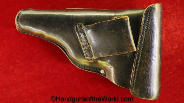 Walther, PP, Holster, Dated, 1938, Black, leather, Police, pattern, Berlin, Original, Collectible, German, Germany, Handgun, Hand gun, Pistol, WWII, WW2