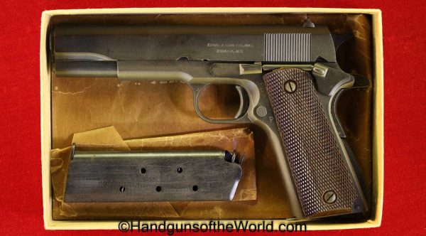 Colt, 1911A1, Ithaca, .45acp, US, Army, 1943, Mint, 1911, 45, .45, acp, auto, WWII, WW2, Handgun, Pistol, C&R, Collectible, USA, American, Americana, America