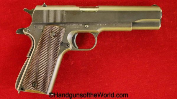 Colt, 1911A1, Ithaca, .45acp, US, Army, 1943, Mint, 1911, 45, .45, acp, auto, WWII, WW2, Handgun, Pistol, C&R, Collectible, USA, American, Americana, America