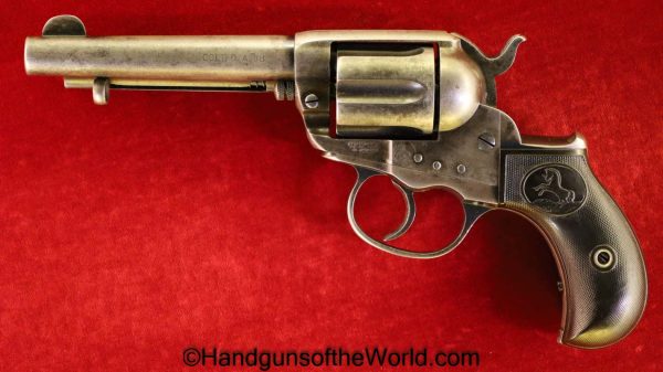 Colt, 1877, Lightning, .38, 1899, American Express Co, Marked, Handgun, Revolver, C&R, Collectible, 38, Long Colt, LC, Model, Lettered, with Letter, USA