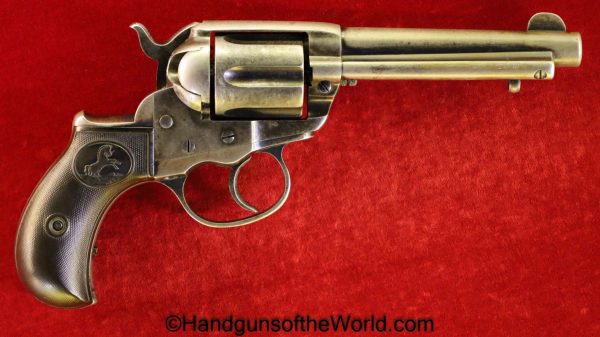 Colt, 1877, Lightning, .38, 1899, American Express Co, Marked, Handgun, Revolver, C&R, Collectible, 38, Long Colt, LC, Model, Lettered, with Letter, USA